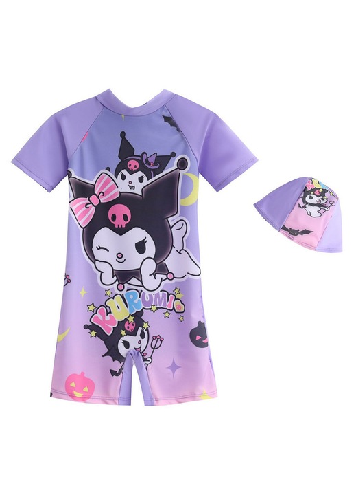 Costum de baie copii, protectie UV, include boneta, 120/130cm