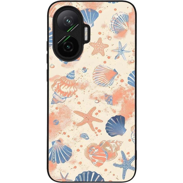 Husa telefon Sonique Ocean Series pentru Xiaomi Poco F7 5G, silicon, design cu cochilii, multicolor