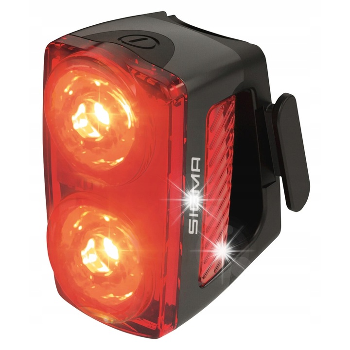 Lampa bicicleta Sigma Buster RL150, 150 lumeni, functie stop, rezistenta la apa, montaj fara unelte