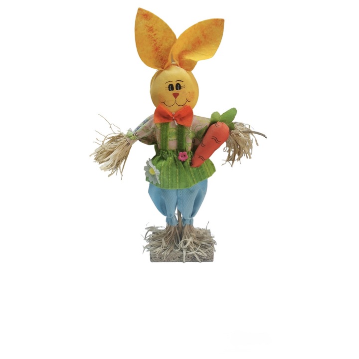 Figurina decorativa Iepuras de Paste, 20 cm x 6 cm x 31 cm