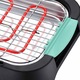 Gratar electric Jocca 2000W, 41x24,5cm, cu termostat, negru