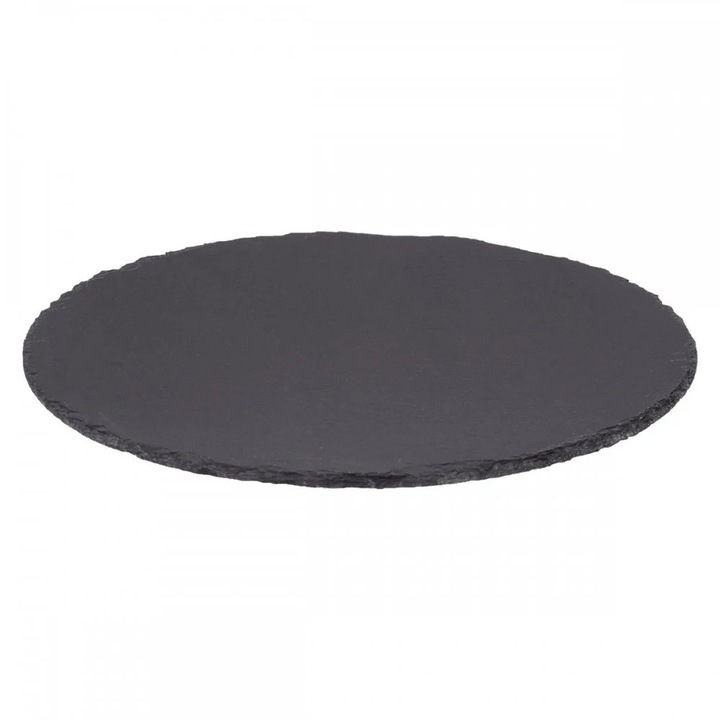 Platou servire Atmosphera ardezie, diametru 32 cm, negru