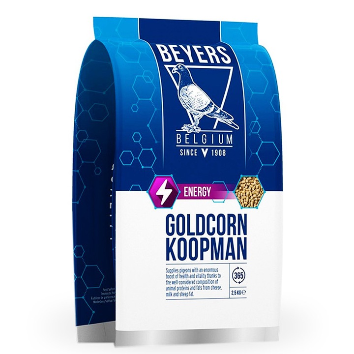 Hrana pentru porumbei GOLDCORN KOOPMAN, 2.5kg, energie si nutritie avansata, amestec premium