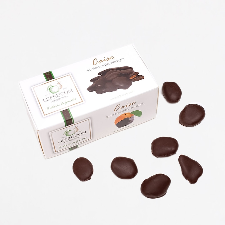 Caise uscate in Ciocolata neagra 100g