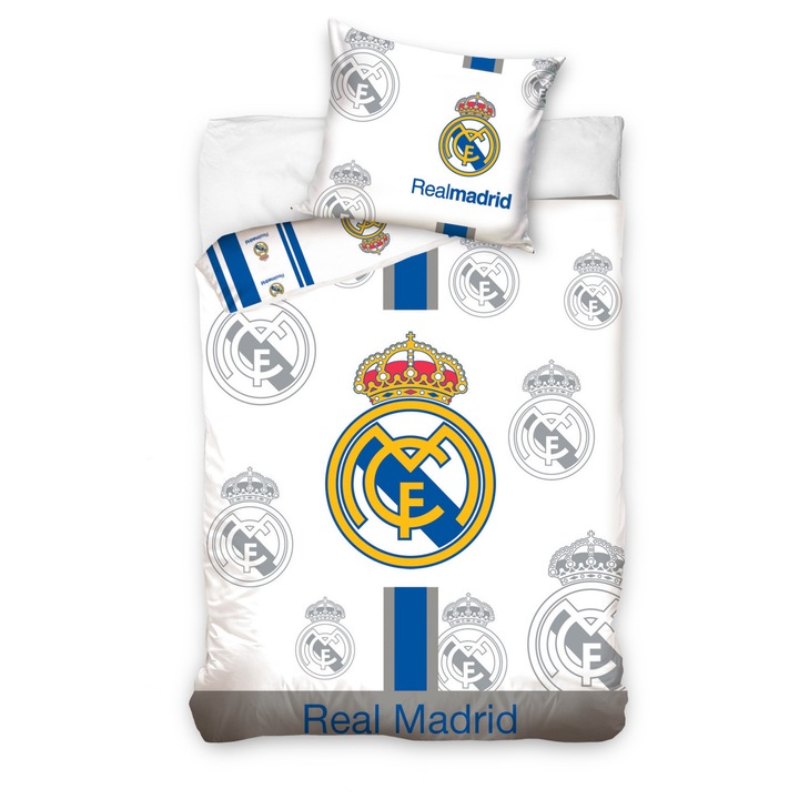 Cearșaf de pat Real Madrid Crown Edition 140x200cm, 70x90 cm