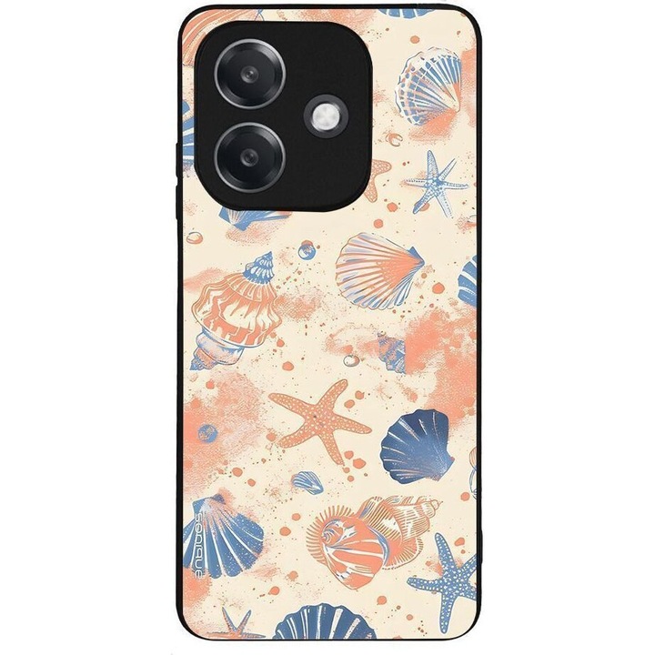 Husa telefon Sonique Ocean Series, design cu cochilii, material siliconic, protectie antisoc, pentru Oppo A40