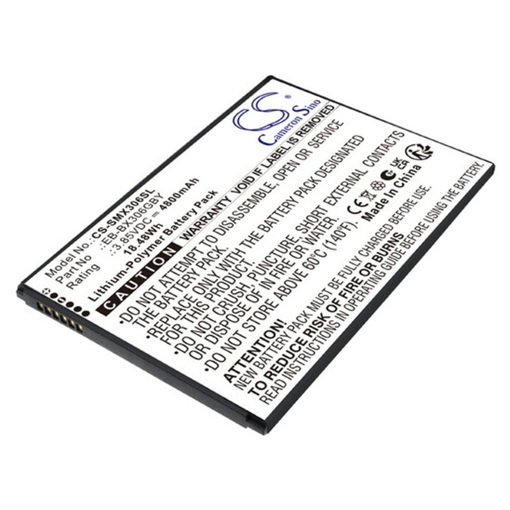 Samsung Tab Active 5 WIFI / Tab Active 5 LTE Cameron sino li-polymer akkumulátor, 3.85v / 4800mAh, samsung eb-bx306gby kompatibilis fekete, gyártói csomagolás