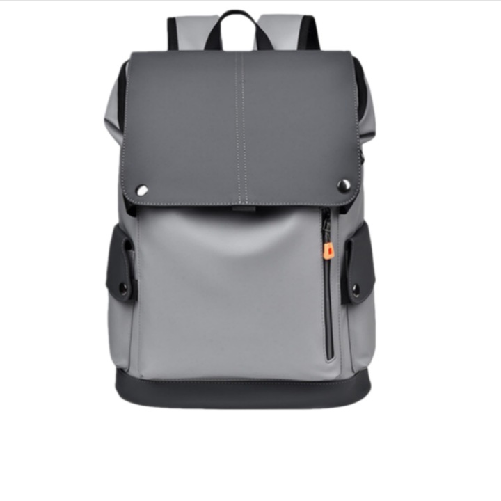 Rucsac business pentru barbati, capacitate mare, impermeabil, rezistent la uzura si zgarieturi, usor de transportat, cu curele cu pernite de aer, potrivit pentru laptopuri de 15inch, Gri