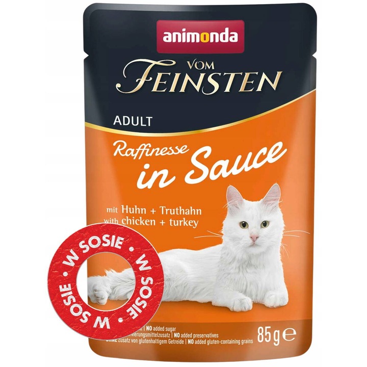 Hrana Umeda pentru Pisici animonda Rafinesse Sos Pui Curcan 85g