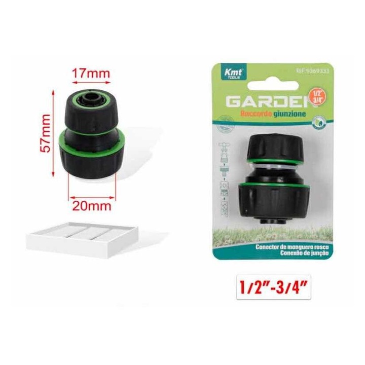 Kerti csapcsatlakozó belső menetes adapter 1/2" - 3/4" Kmt TOOLS