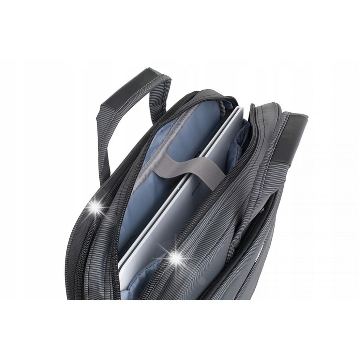 Art AB-119 laptoptáska, 15.6"-16.1", 3 rekeszes, fekete