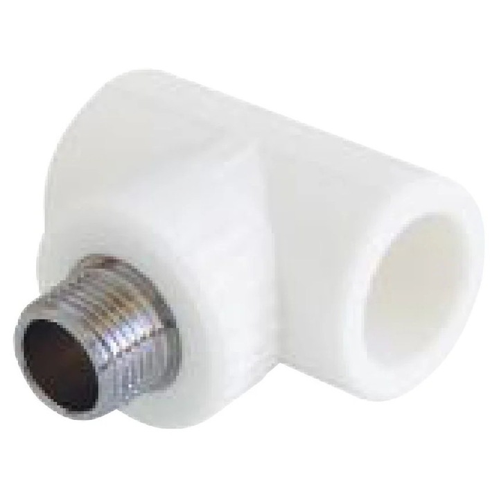 PPR T idom, fehér, 25-3/4 E-25, 24mm, 65mm