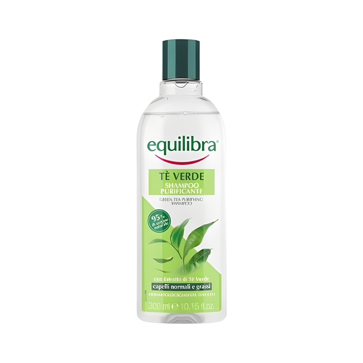 Sampon Purificator cu Ceai Verde, Pentru Parul Normal si Gras, 300 ml, Equilibra