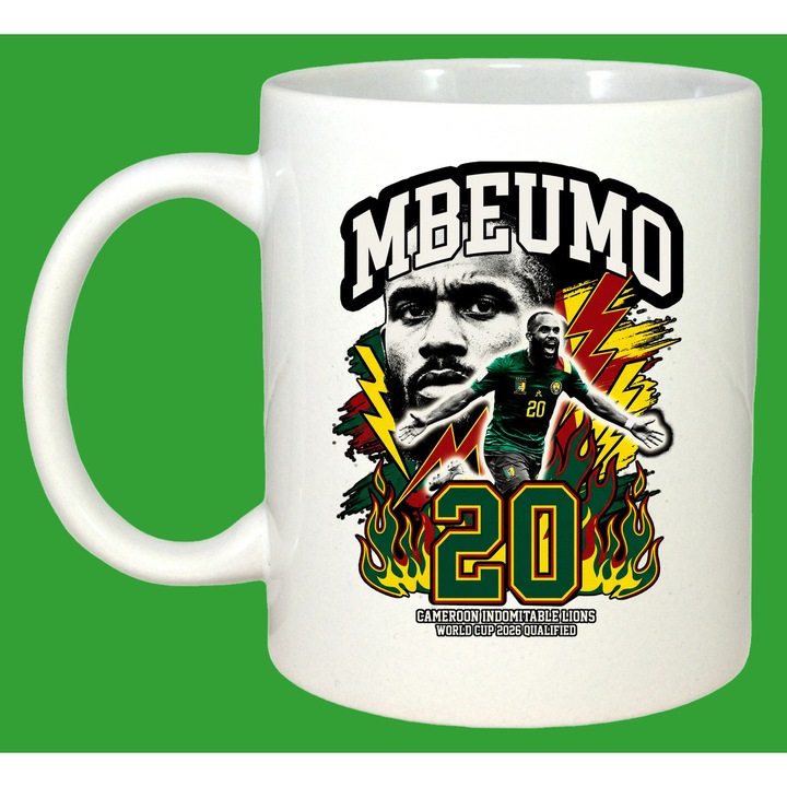 Cana Mbeumo Cameroon World Cup Fifa 2026, Cadou, Sarbatori, Cri-Flo, Culoare Alb, 330 ml