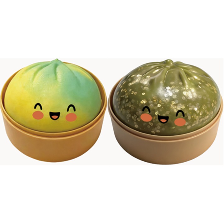 Interaktív játékok gyerekeknek, 2 darabos szett, zsemle alakú, sokszínű, kompakt méret