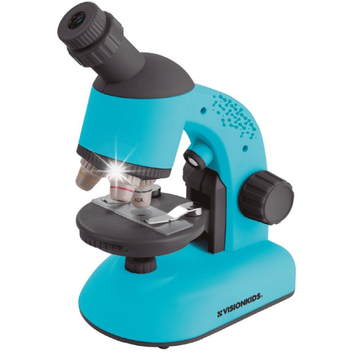 Euroswan, VisionKids gyermekmikroszkóp, 15x/35x, 60-1400x, kék
