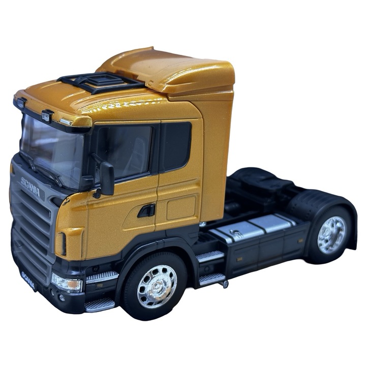 Scania narancssárga r470 nyerges vontató modell 1/32 méretarányban