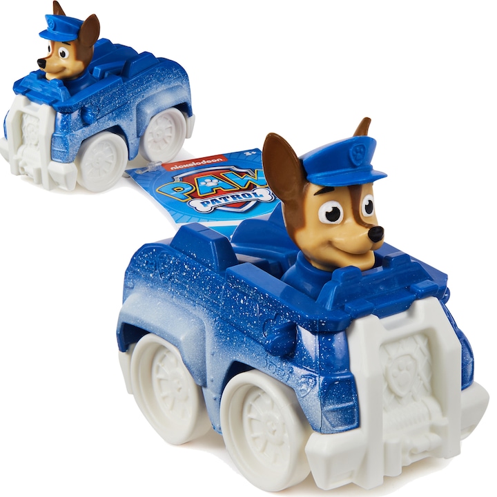 Paw Patrol – Masina de politie de zapada a lui Chase, 7 cm