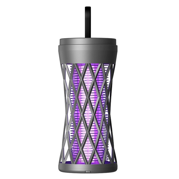 UV лампа против насекоми, Optim Solution, 12x6см, USB захранване, сива