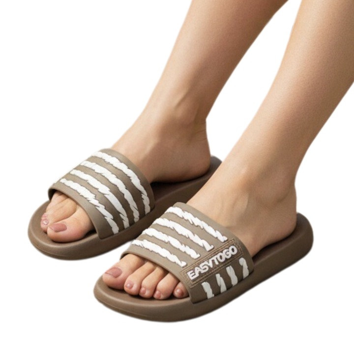 Papuci casual H767maro 124233, Maro, 39