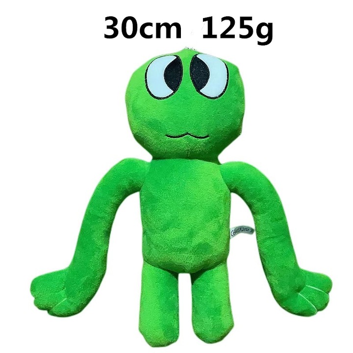 Jucarie de plus Rainbow Companion, cap chel verde