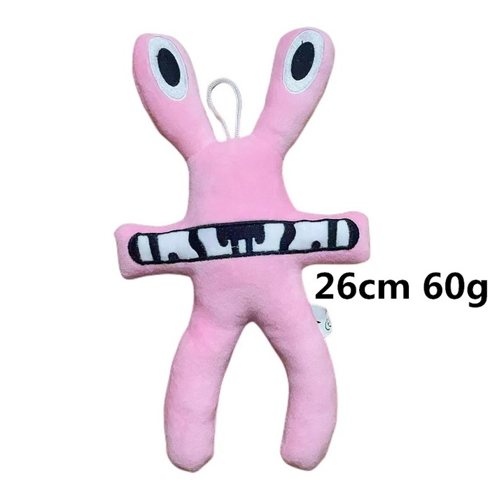 Figurina plusata monstru roz, versiune plata, roz