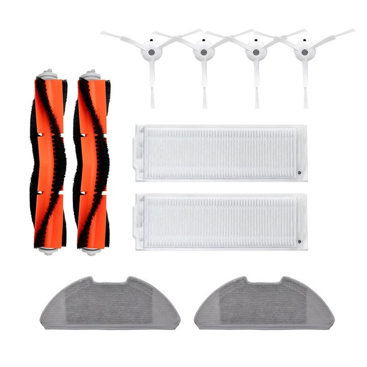 Set accesorii 10 piese pentru aspirator robot Xiaomi Mi Robot Vacuum Mop 2 Pro/Mop 2 Lite, multicolor