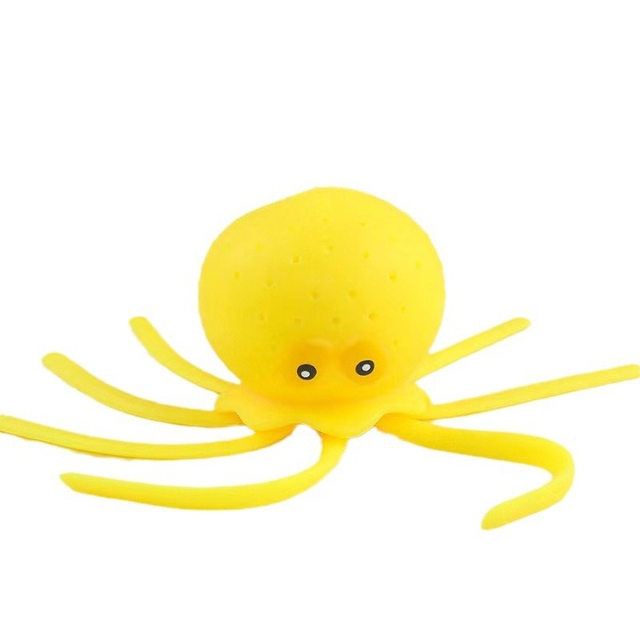 Fürdőjáték, polip, vízi játék gyerekeknek, sárga