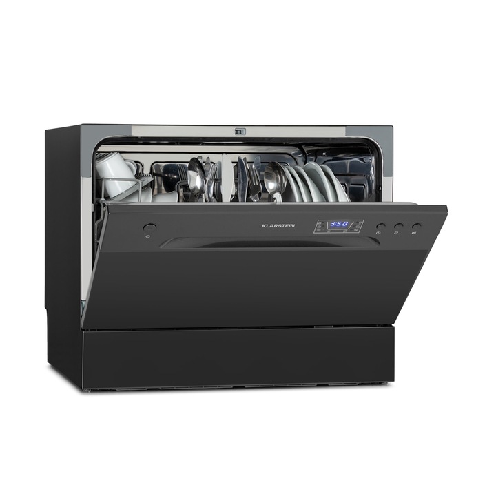 Klarstein, Amazonia 6, Masina De Spalat Vase, 1300 W, 6 Seturi De Tacamuri, Control Cu Buton De Apasare