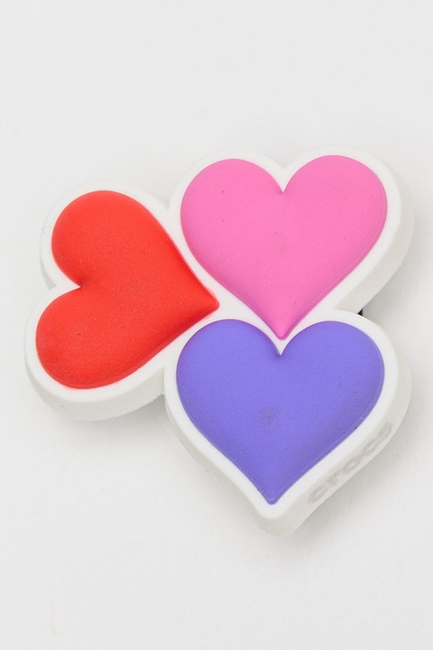 Crocs, Джибиц Pride Heart Trio Jibbitz™, Червен, Черен