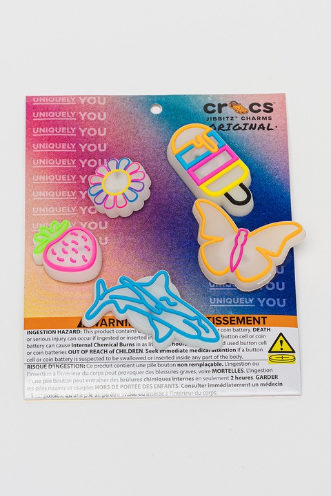 Crocs, Джибиц™ с Lights Up, Пастелносин, Фуксия, Мандарина