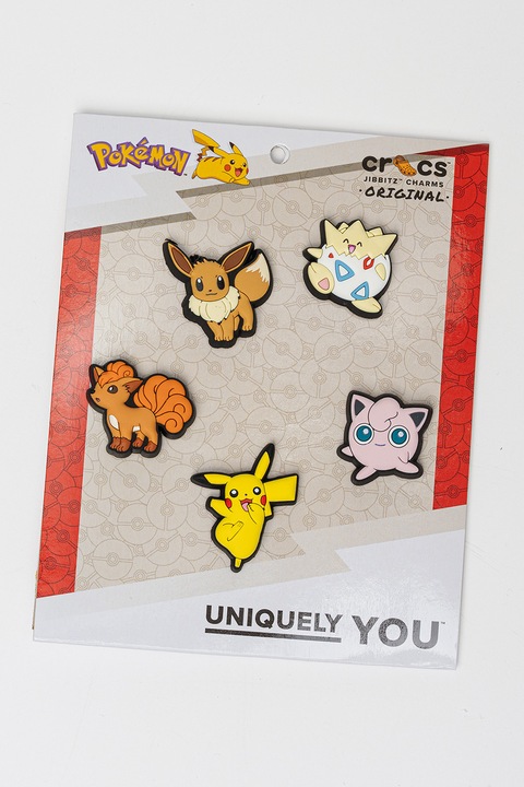 Crocs, Джибиц™ с Pokemons, Пастелнорозов, Бледожълт, Земен