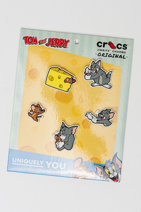 Crocs, Джибиц™ с Tome&Jerry, Светло сив, Бледожълт