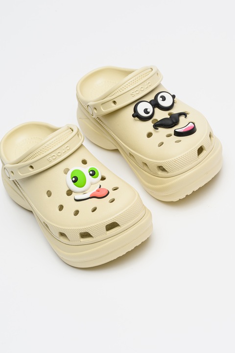 Crocs, Джибиц Make Your Own Faces Jibbitz™ - 5 части, Бял, Черен