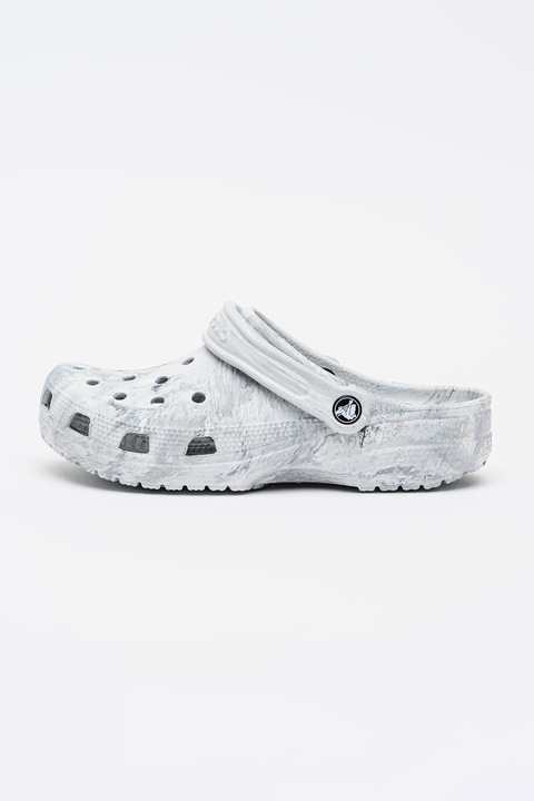 Crocs, Saboti cu model marmorat, Gri