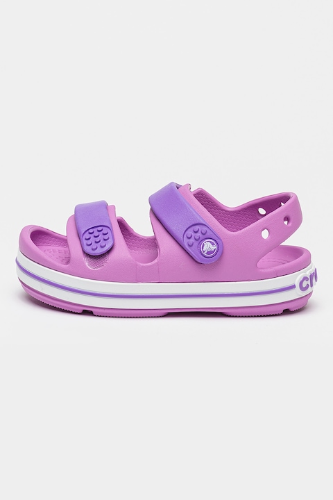 Crocs, Sandale de cauciuc cu detalii logo Cruiser, Violet/Roz