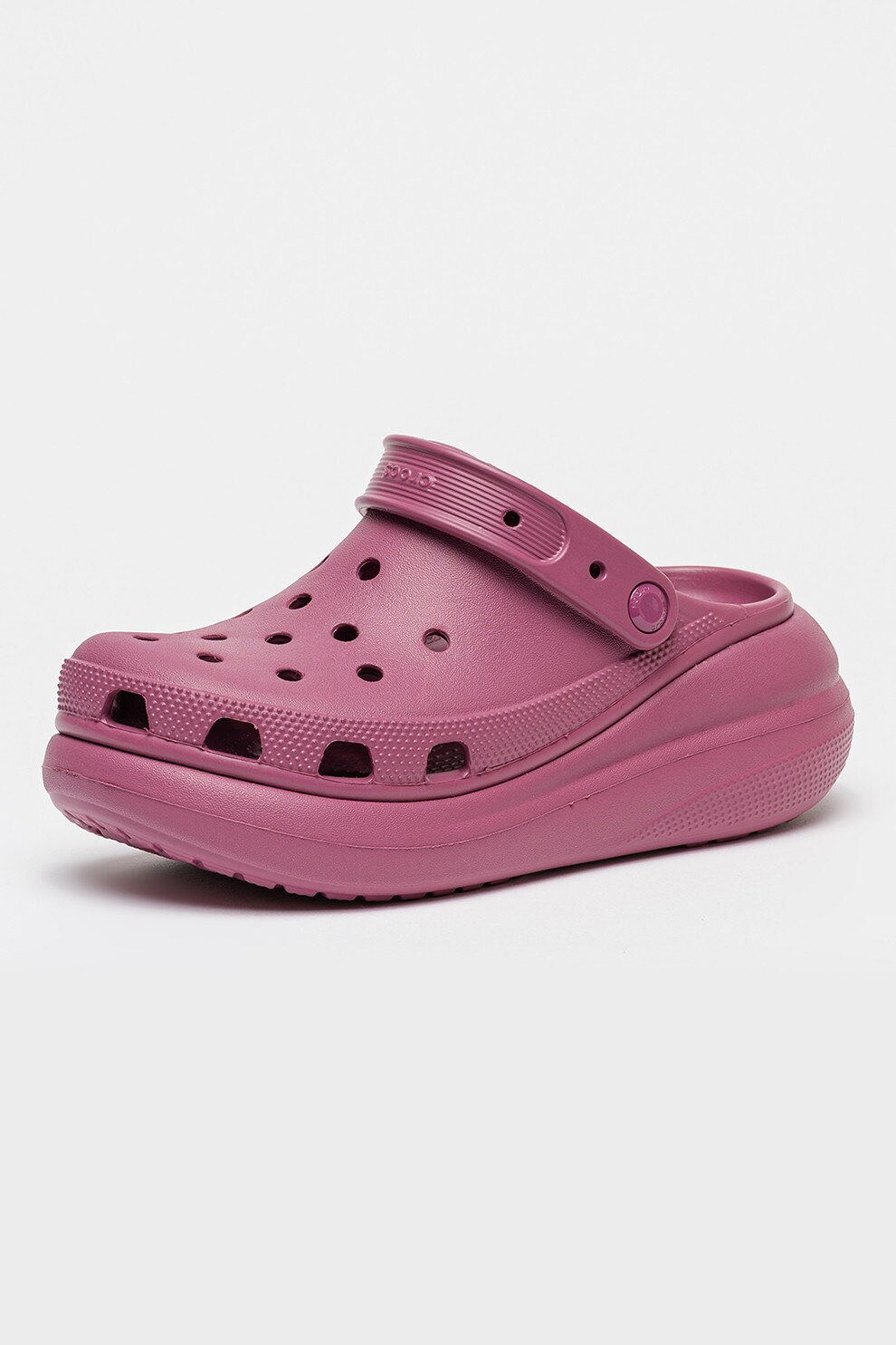 Crush Roz Crocs, Saboti slingback cu talpa wedge Crush, Roz inchis, 39-40 - eMAG.ro