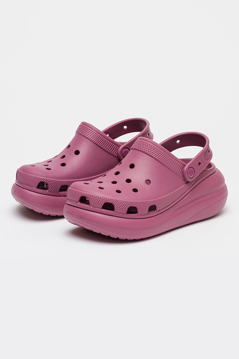 Crush Roz Crocs, Saboti slingback cu talpa wedge Crush, Roz inchis, 39-40 - eMAG.ro