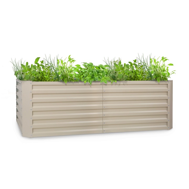 Blumfeldt, High Grow Straight, Ghiveci Ridicat, 200 X 60 X 100 Cm, 1200 L, Otel