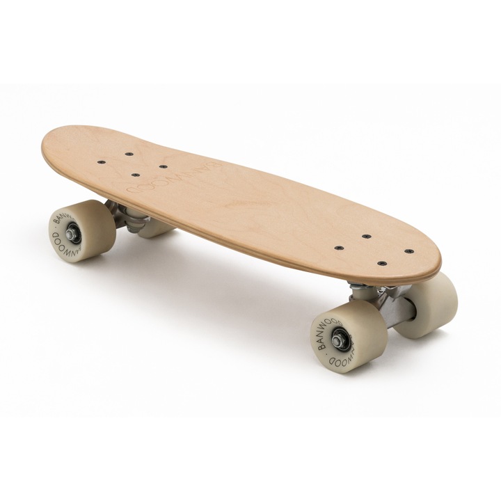 Skateboard Banwood, din lemn natural, nature, 3 ani+