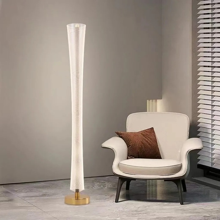 Lampadar LED Modern Augustinus 40 W, Diametru 18, Inaltime 127, Lumina dimabila, Alb
