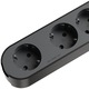 Prelungitor JACOBSEN, 4 prize Schuko, 1.5 m, 1.5 mm, cu intrerupator, negru