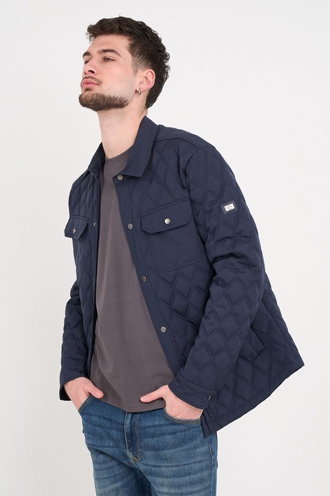 TIMEOUT, Jacheta matlasata cu buzunare cu clapa, Albastru ultramarin