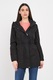 TIMEOUT, Jacheta parka cu gluga, Negru
