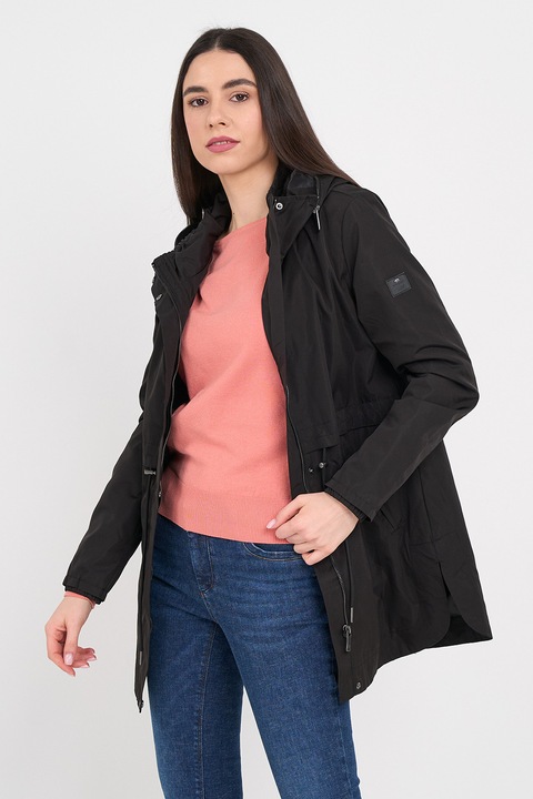 TIMEOUT, Jacheta parka cu gluga, Negru