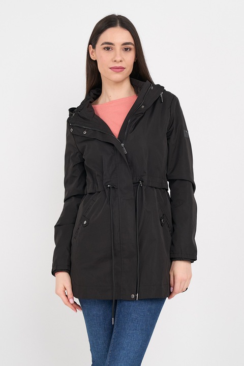 TIMEOUT, Jacheta parka cu gluga, Negru