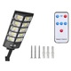 Lampa Solara LED Puternica 420 LED cu Senzor Miscare si Telecomanda, IP67, Iluminat Exterior Stradal, Curte, Gradina