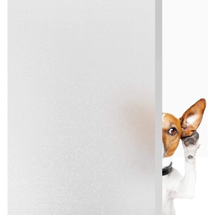 Folie electrostatica autoadeziva pentru feronerie, 45x200cm, protectie UV 96%, reutilizabila, pentru birouri, camere de zi, dormitoare, bai