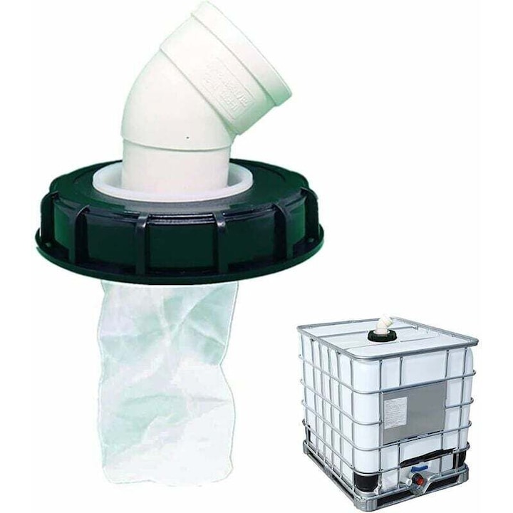 Filtru capac IBC 165mm, nylon reutilizabil, pentru colectare apa pluviala, set de accesorii irigare