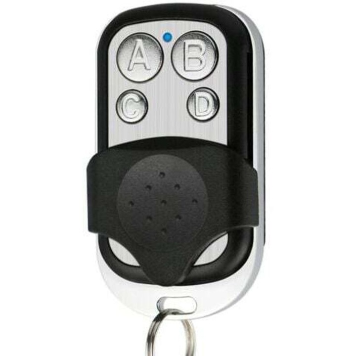 Telecomanda universala 433.92 MHz pentru porti automate, programabila cu 4 coduri, design compact, alimentare cu baterie 12V
